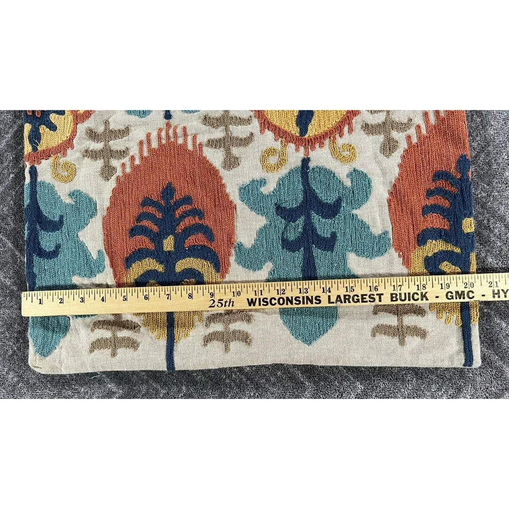 Pottery Barn Leigh Ikat Embroidered 20